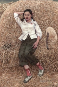Keep Watch Chinese Girls Oil Paintings